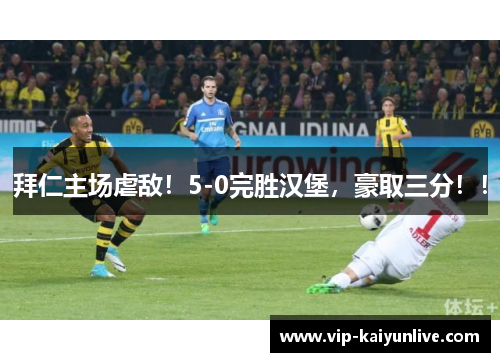 拜仁主场虐敌！5-0完胜汉堡，豪取三分！！